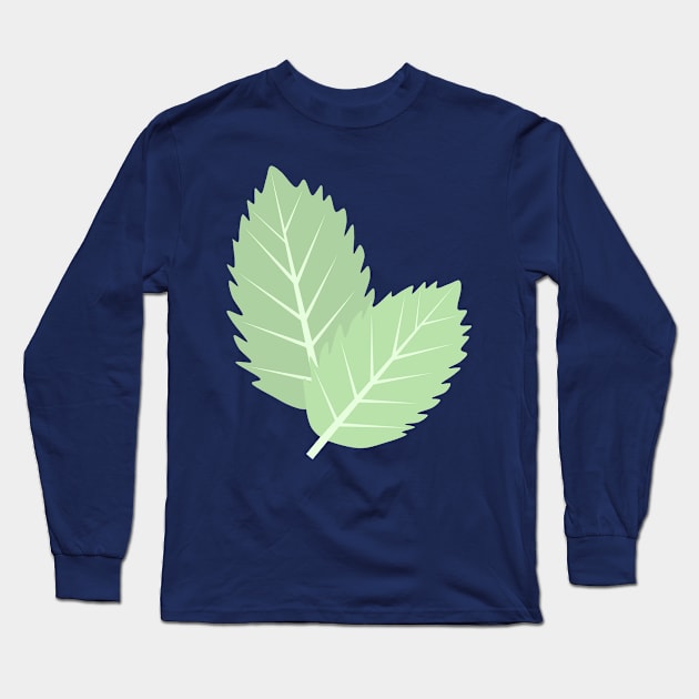 Mint Leaves Long Sleeve T-Shirt by elrathia